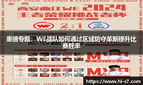 重磅专题：WE战队如何通过区域防守革新提升比赛胜率